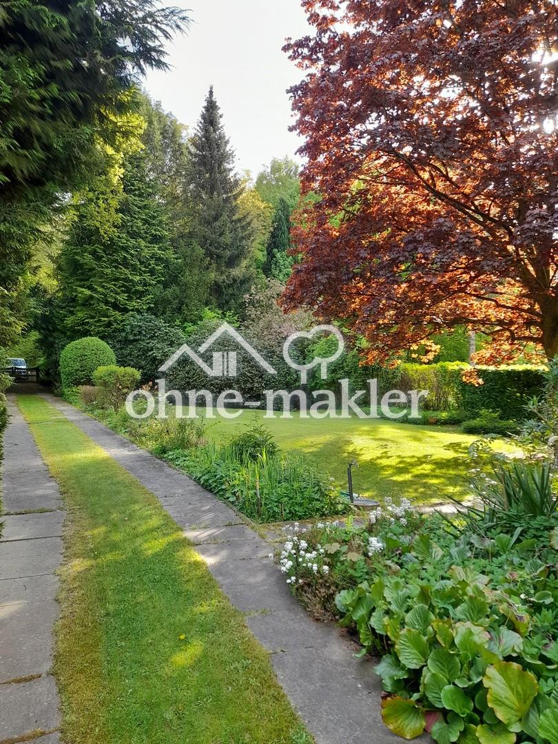 Garten nach Süden mit Schatten