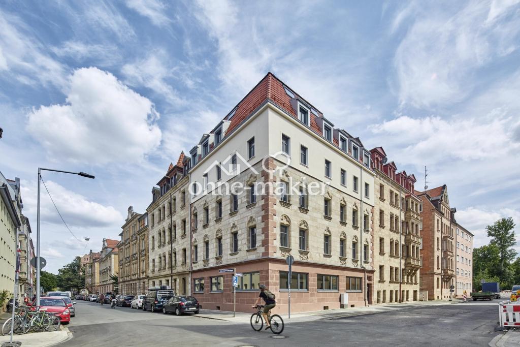 Restaurierte Jugendstilfassade