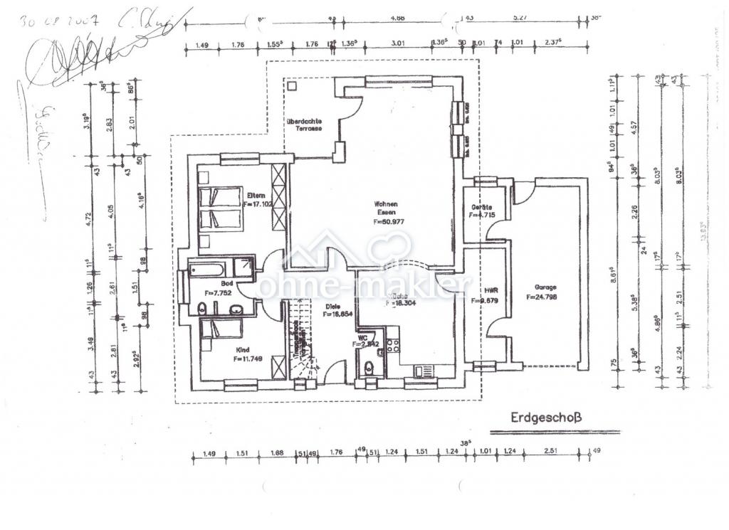 Grundriss Erdgeschoß