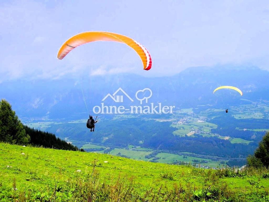 Paragliding vor der Tür