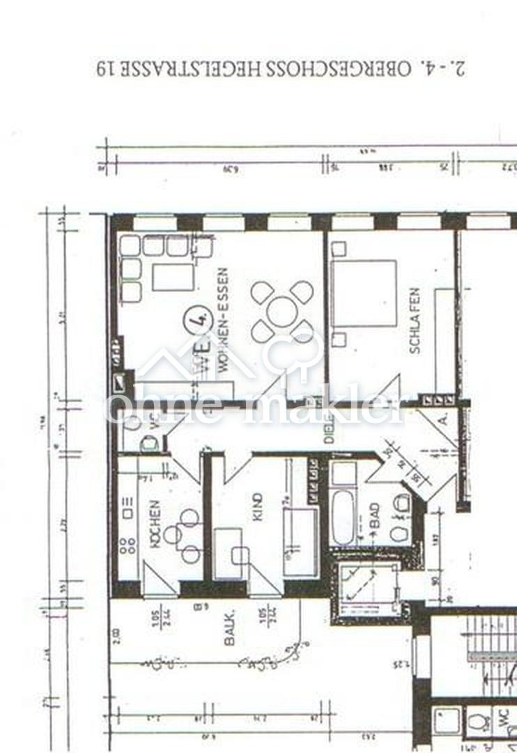 Grundriss der Wohnung