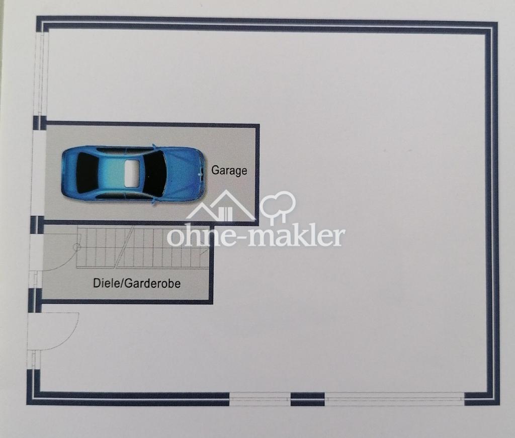 EG mit Garage und Garderobe