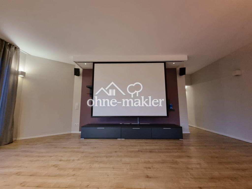 Leinwand im Wohnzimmer