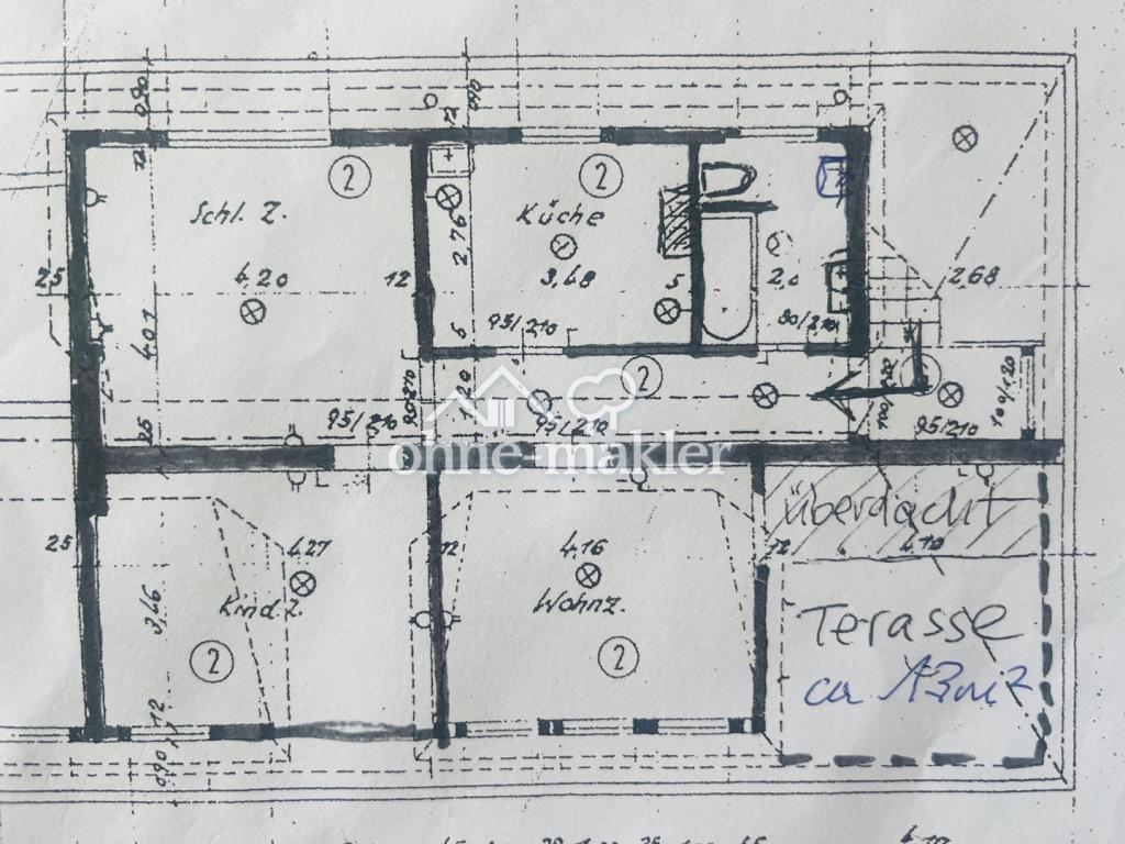 3 Zimmer mit Dachterrasse