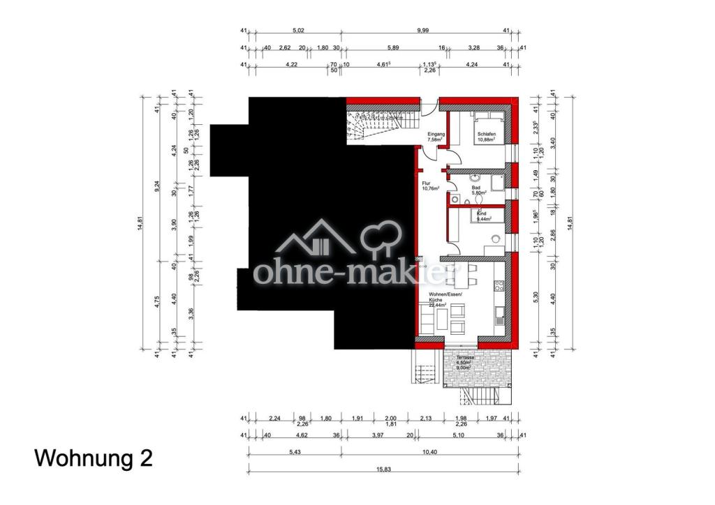 Grundriss WE1 Erdgeschoss