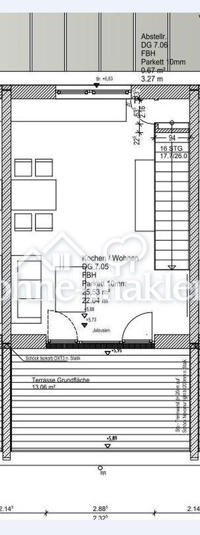 DG Grundriss mit Terrasse