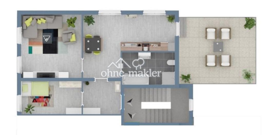 Wohnung 1-Obergeschoss mitte