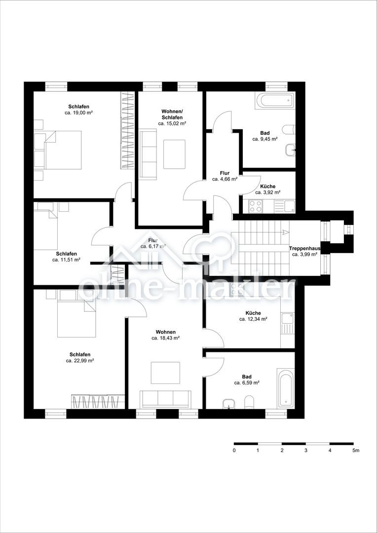 Wohnung 2-Obergeschoss Etage