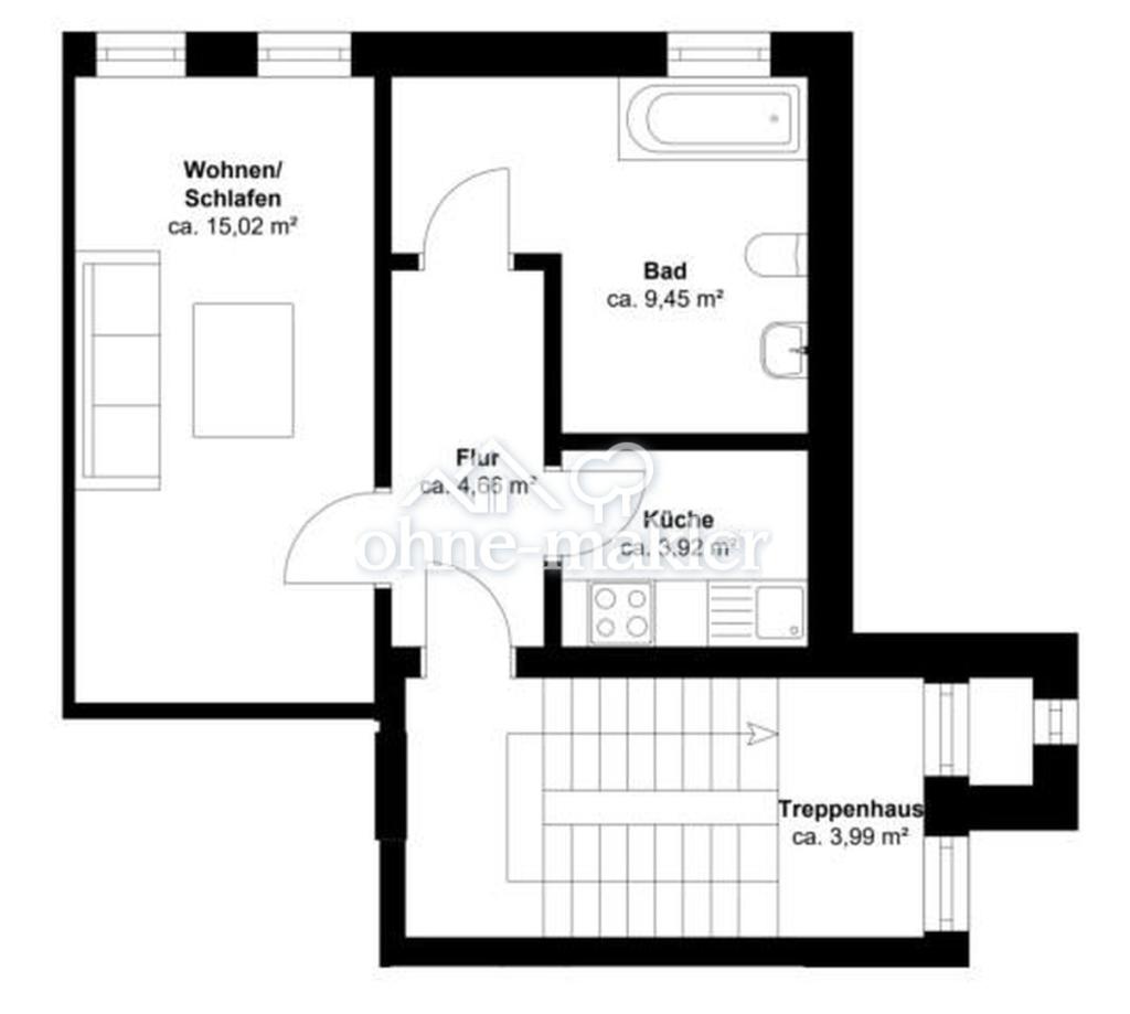 Wohnung 2-Obergeschoss rechts