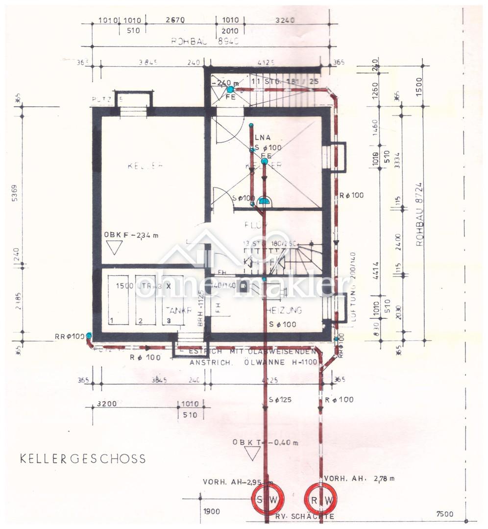 Grundriss Keller