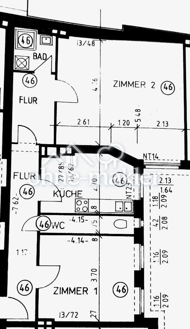 Grundriss der Wohnung