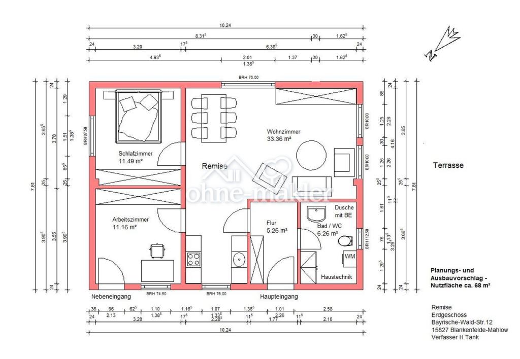 Planung für Remise