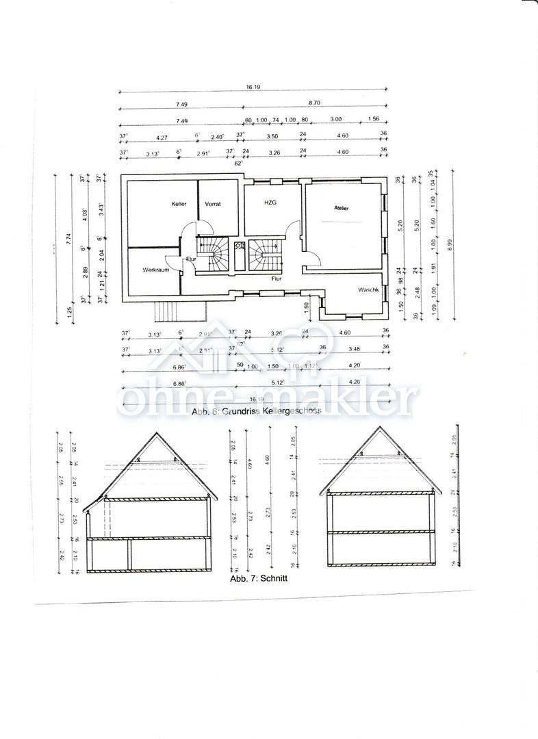 Grundriss Keller