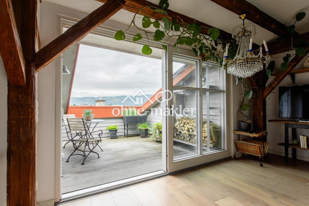 Wohnbereich, Blick Terrasse