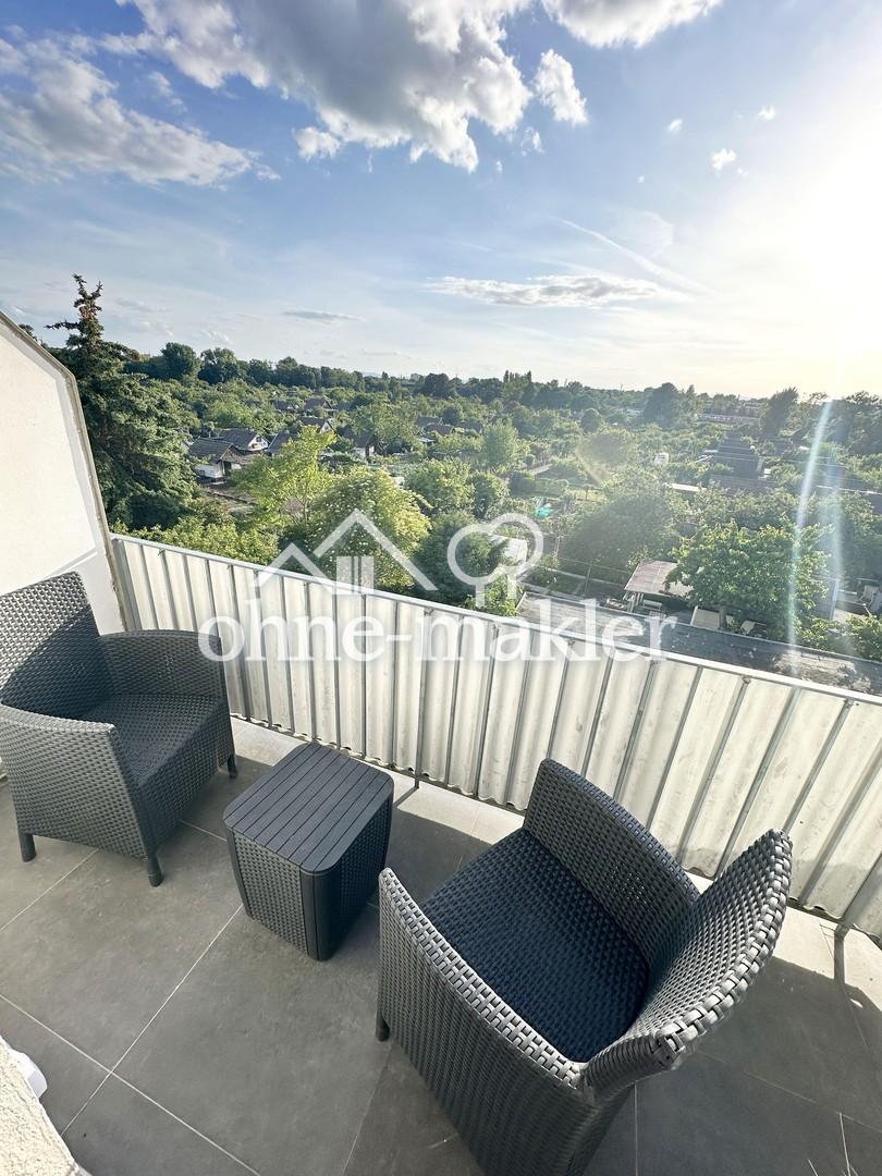Blick vom Balkon
