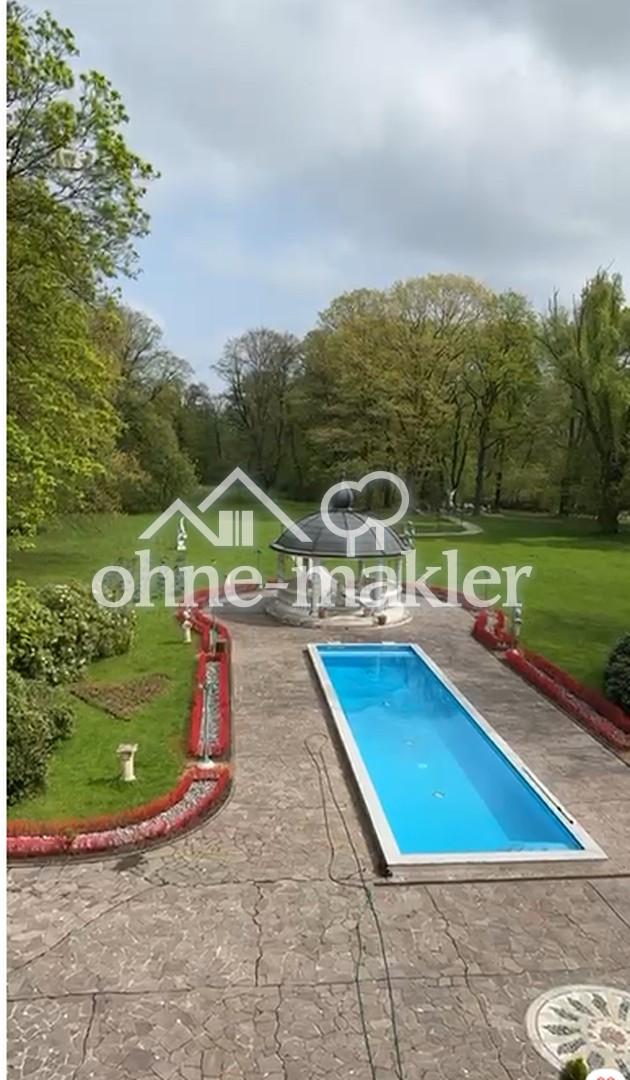 Fensterblick in den Park