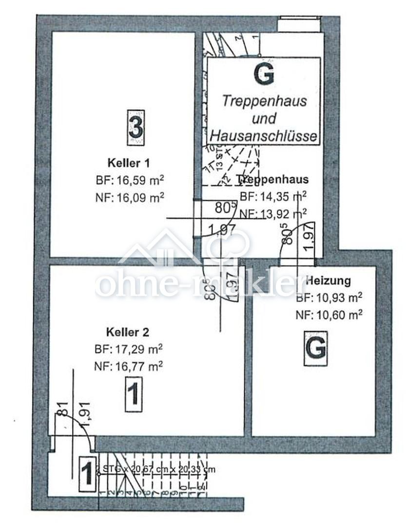Grundriss Keller