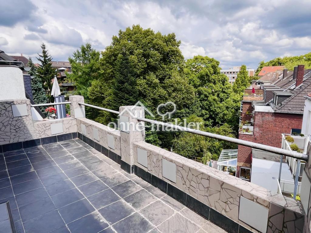 Dachterrasse Blick ins Grüne