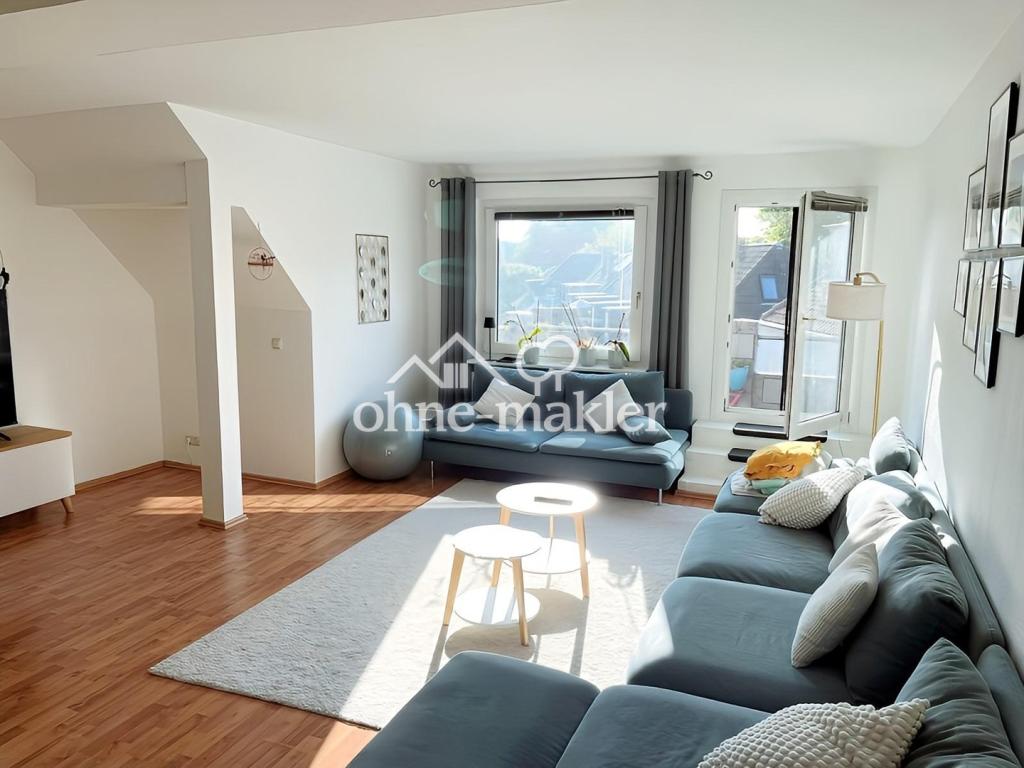 Wohnzimmer mit Dachterrasse