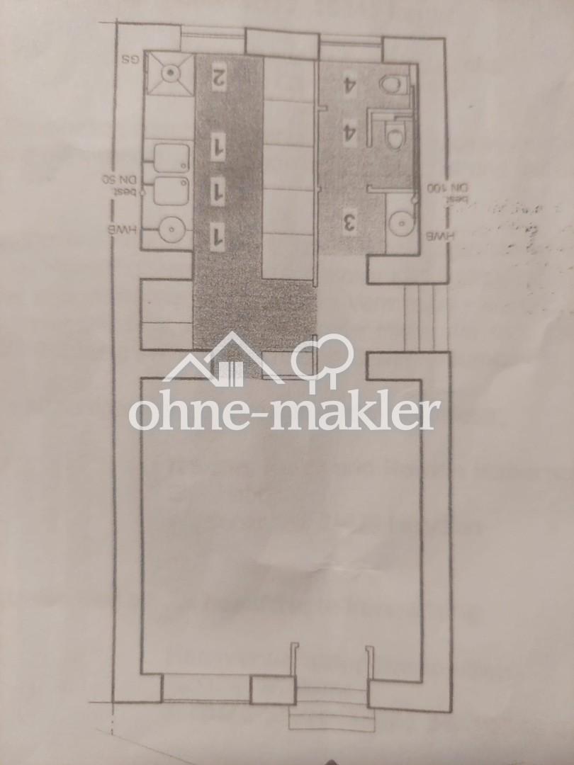 Pizza-Rest. Grundriss