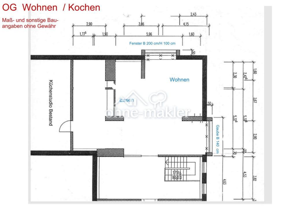 Grundriss OG wohnen