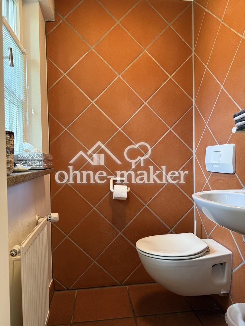 Entrée/Blick Gäste-WC