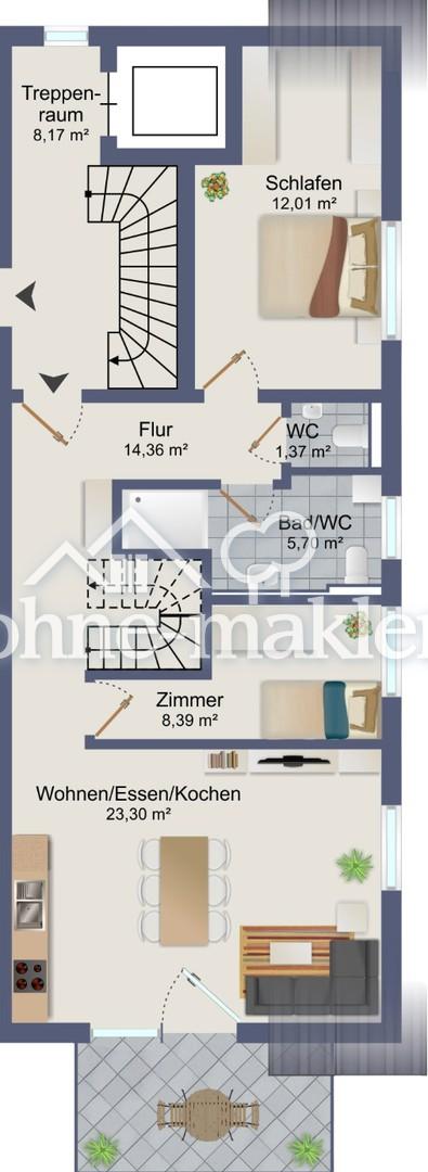 Grundriss 1.DG