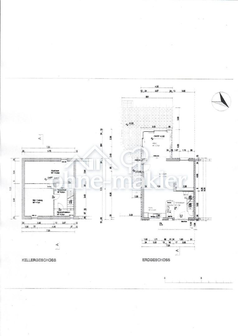 Grundriss Keller und EG