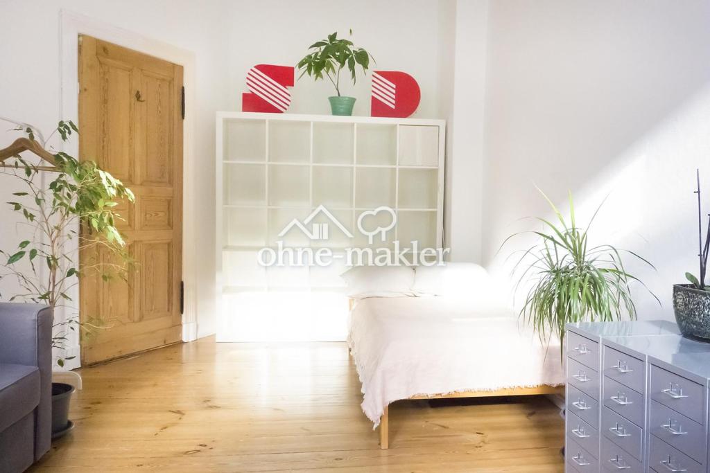 Master bedroom filled with sun