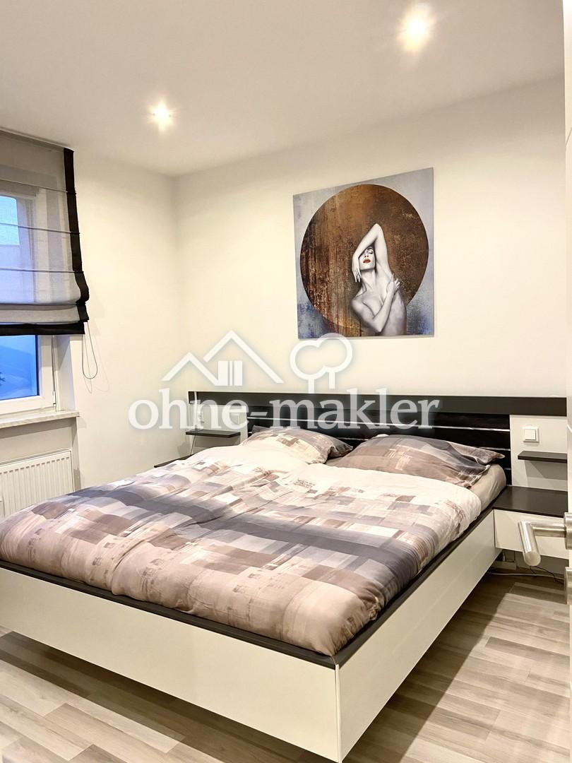 Blick in das Schlafzimmer