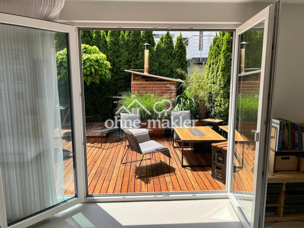 Blick auf die Terrasse