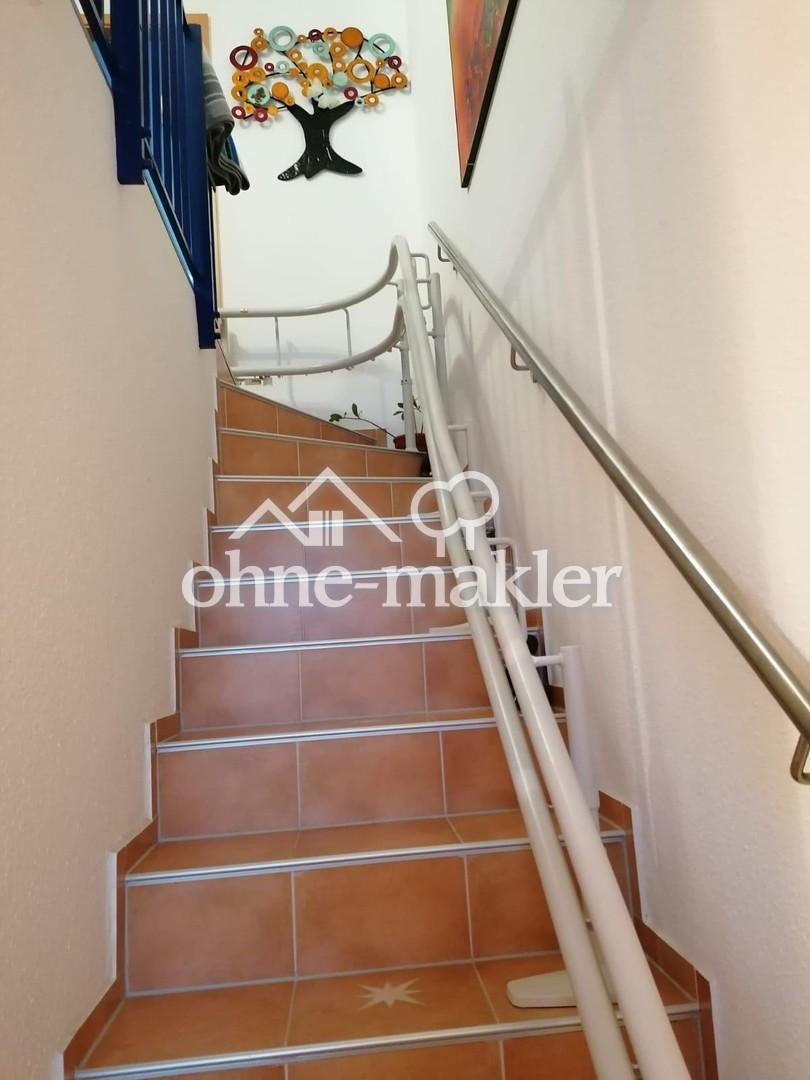 Treppe mit Lifterschiene