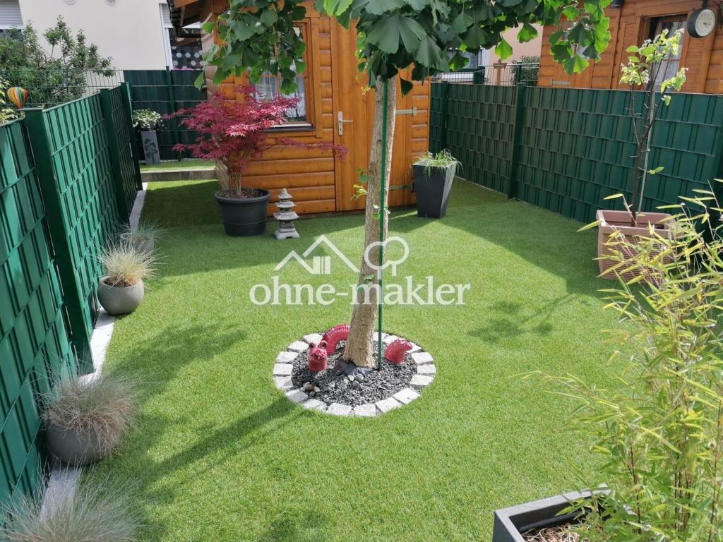Garten Hausrückseite