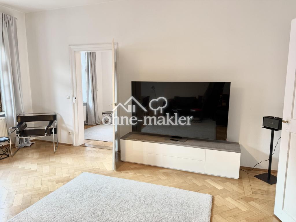 Lehel am Isartor. Zentrale Bestlage. Neu hochwertig möblierte 3,5 Zimmer. Großer Garten. Ab 3 Monate - Foto 1