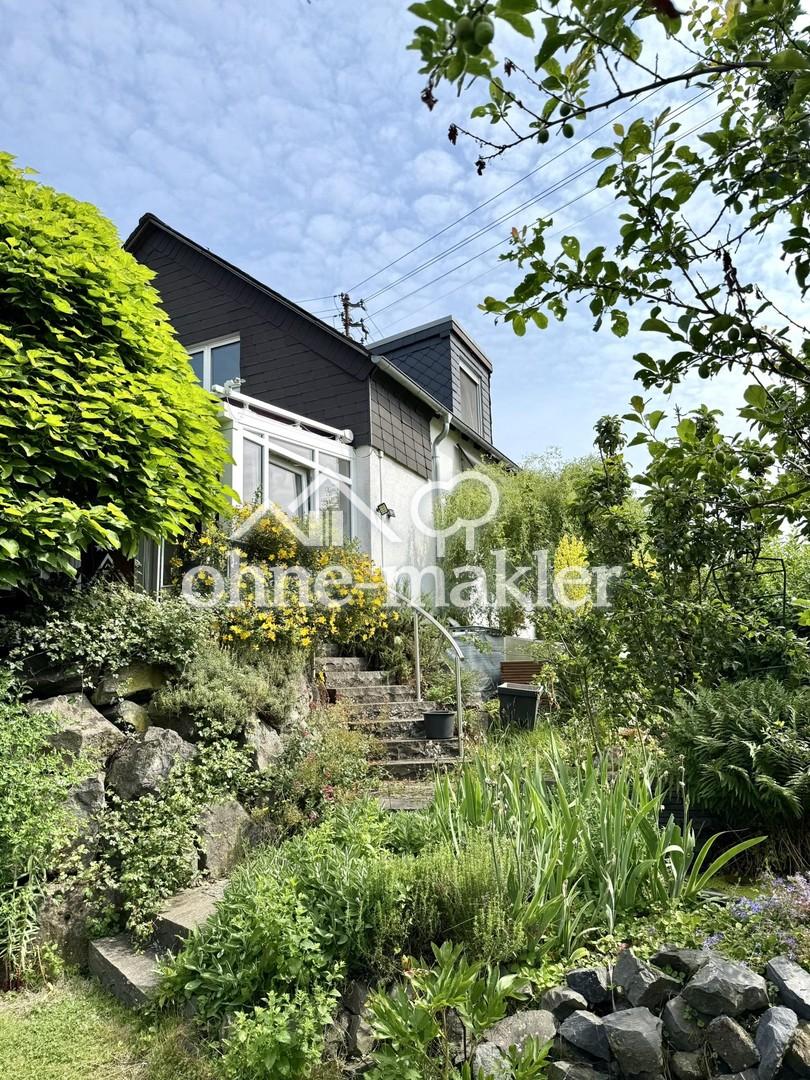 Hausansicht Garten