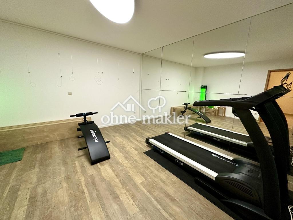 Fitnessraum im Keller