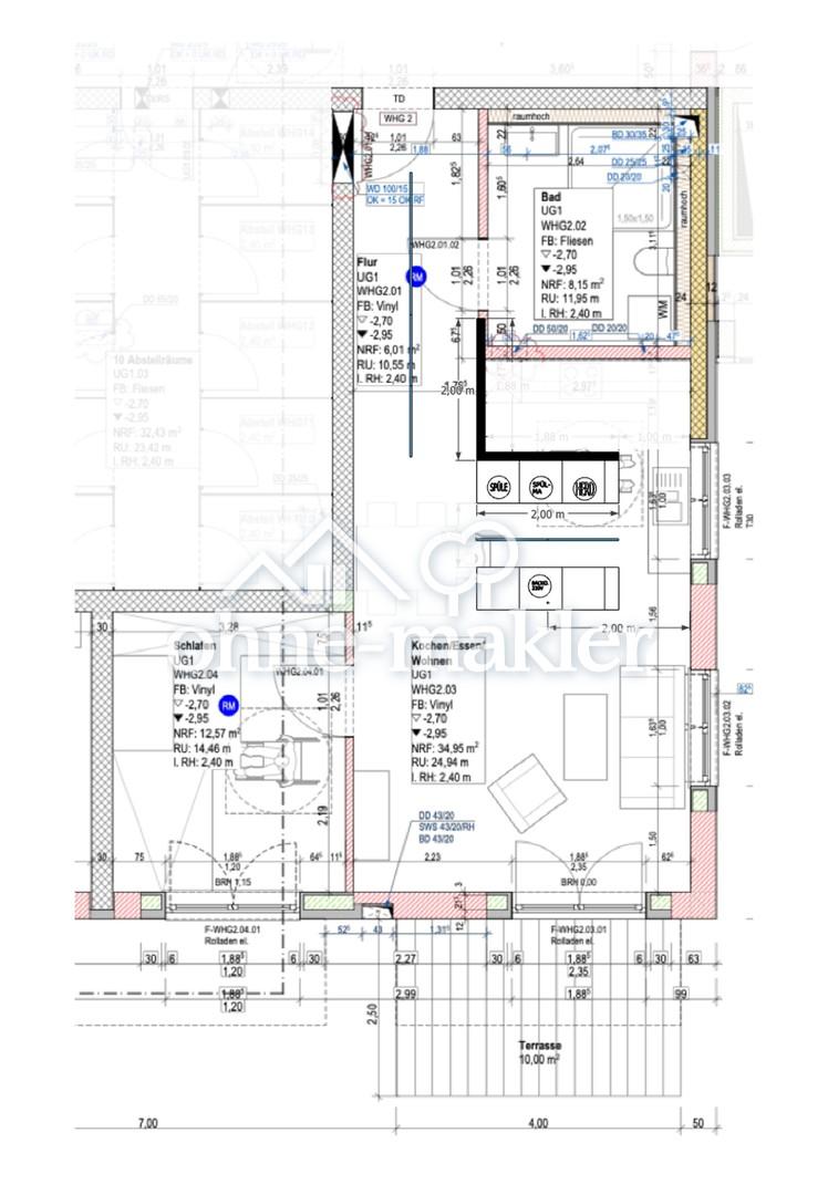 2,5 Zi. Grundriss Wohnung 2