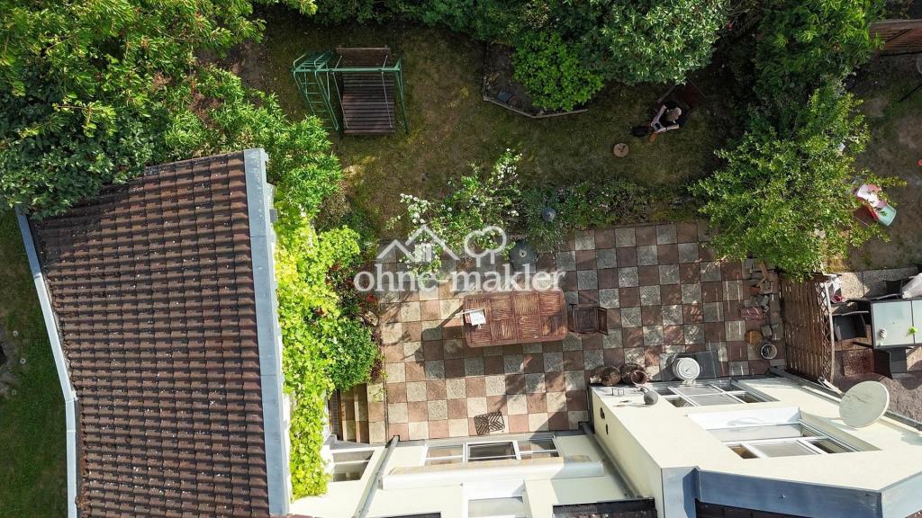 Terrasse aus Vogelperspektive