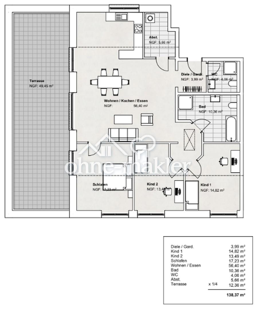 Wohnen mit Stil: Penthouse-Wohnen im Grünen – 4-Zimmer-Dachgeschosswohnung mit ca. 144 m² - Foto 2