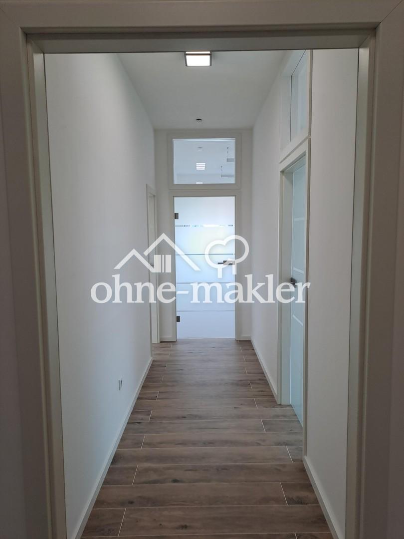 Heller Flur tw.Glastüren