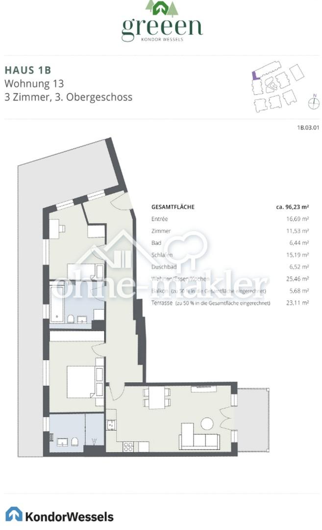 Grundriss 1B-03-01 WE13