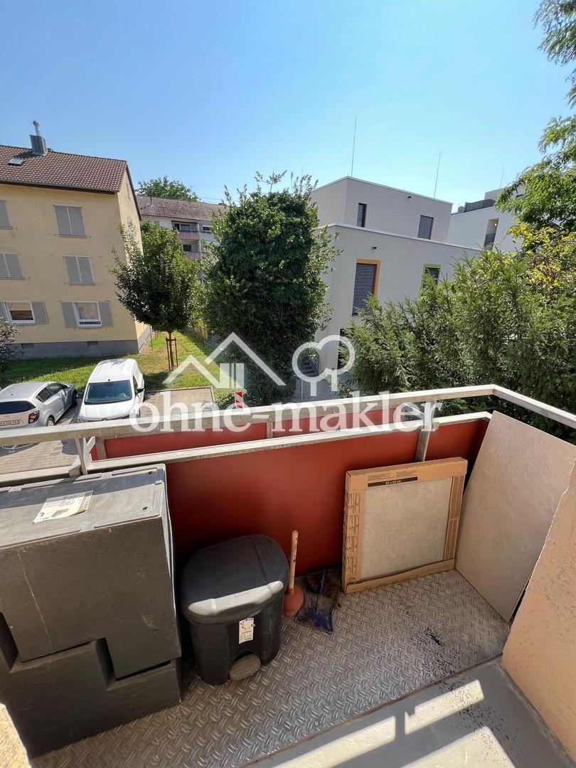 Blick vom Balkon