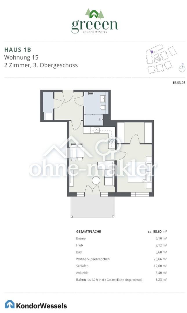 Grundriss 1B-03-03 WE15
