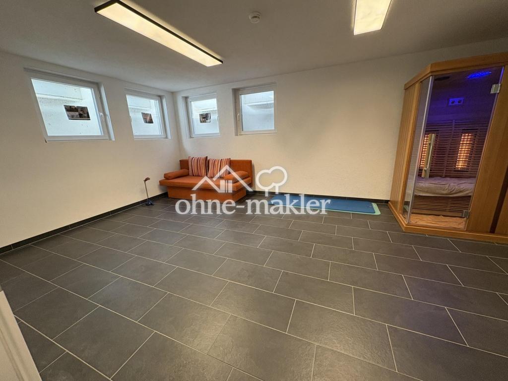 Hobbyraum mit Sauna