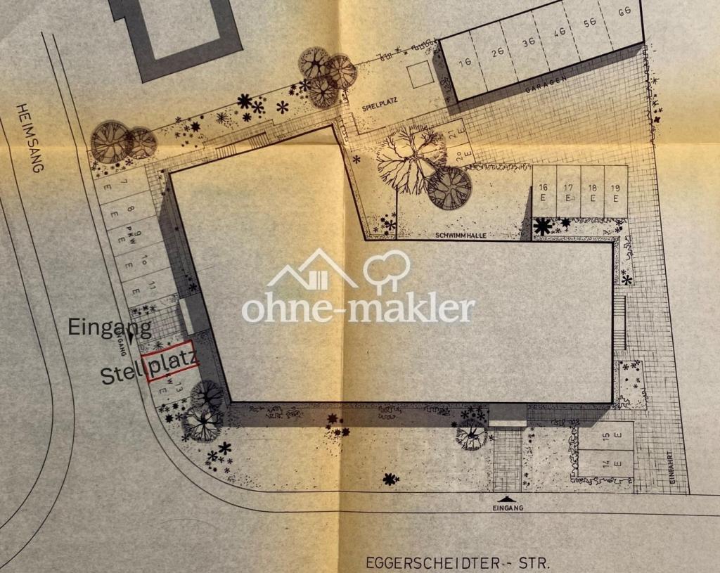 Stellplatz und Eingng