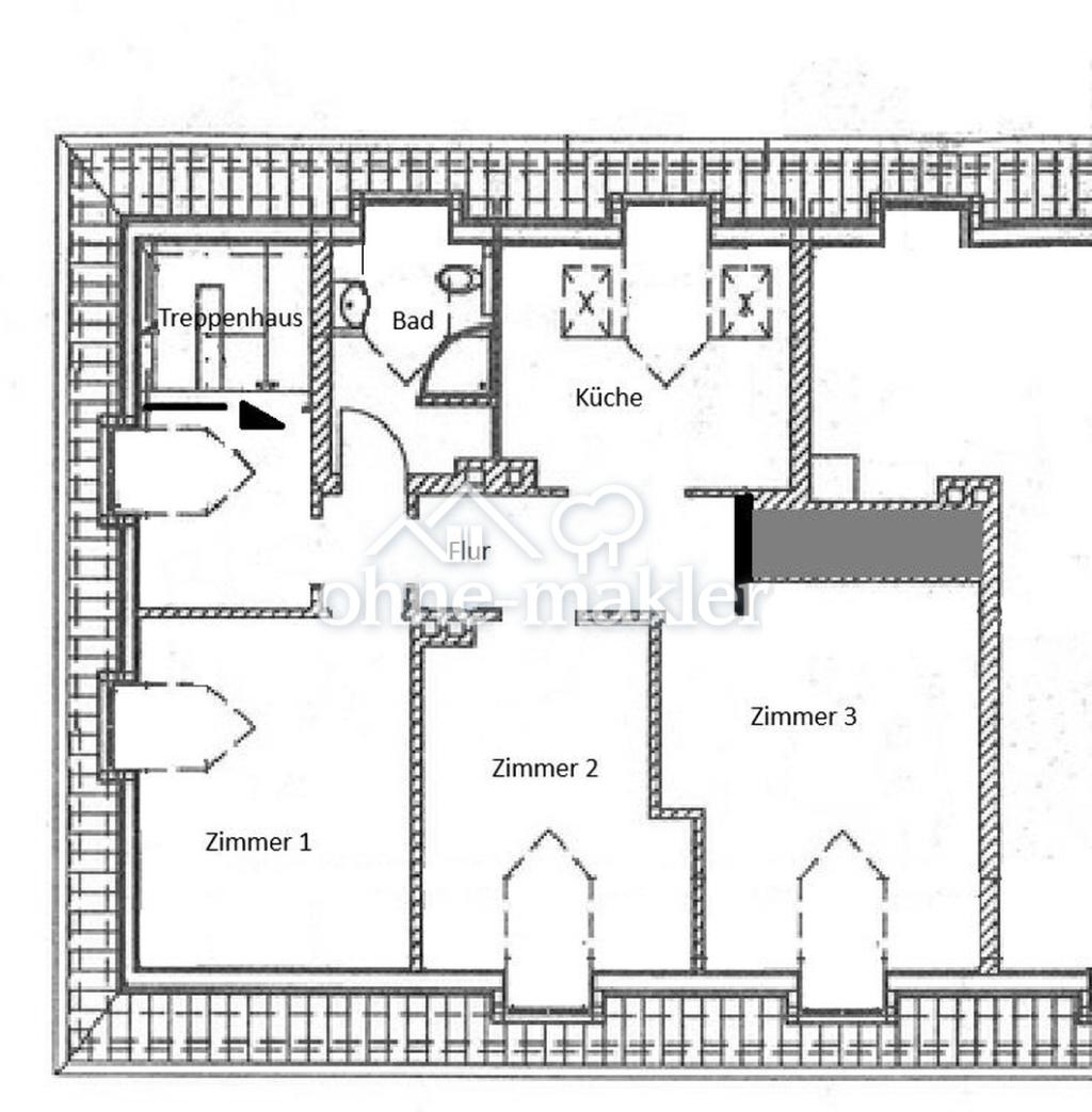 Grundriss - Wohnung