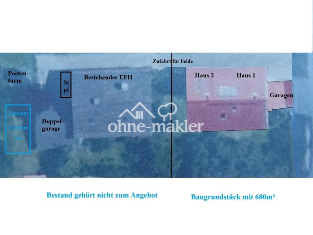 Planung (rot) + Bestand (grau)