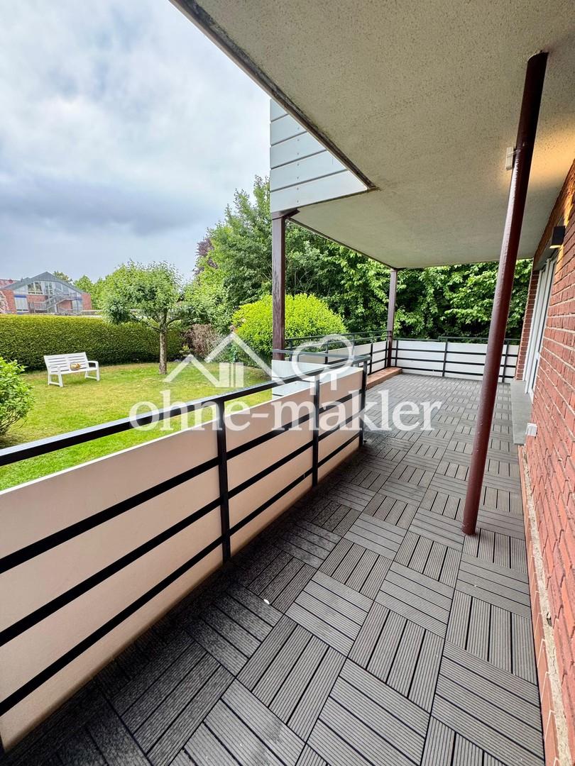 Terrasse mit Gartenblick