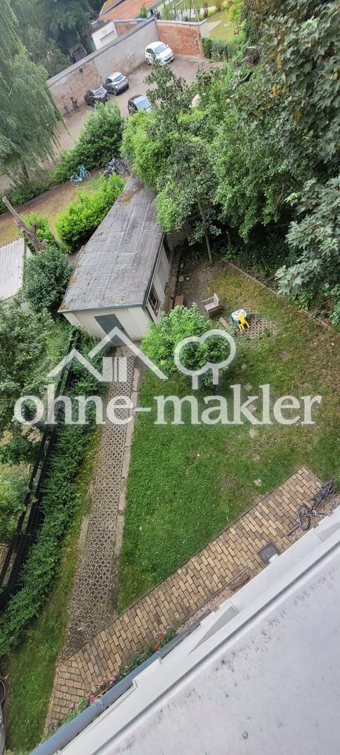 Blick von oben in den Innenhof
