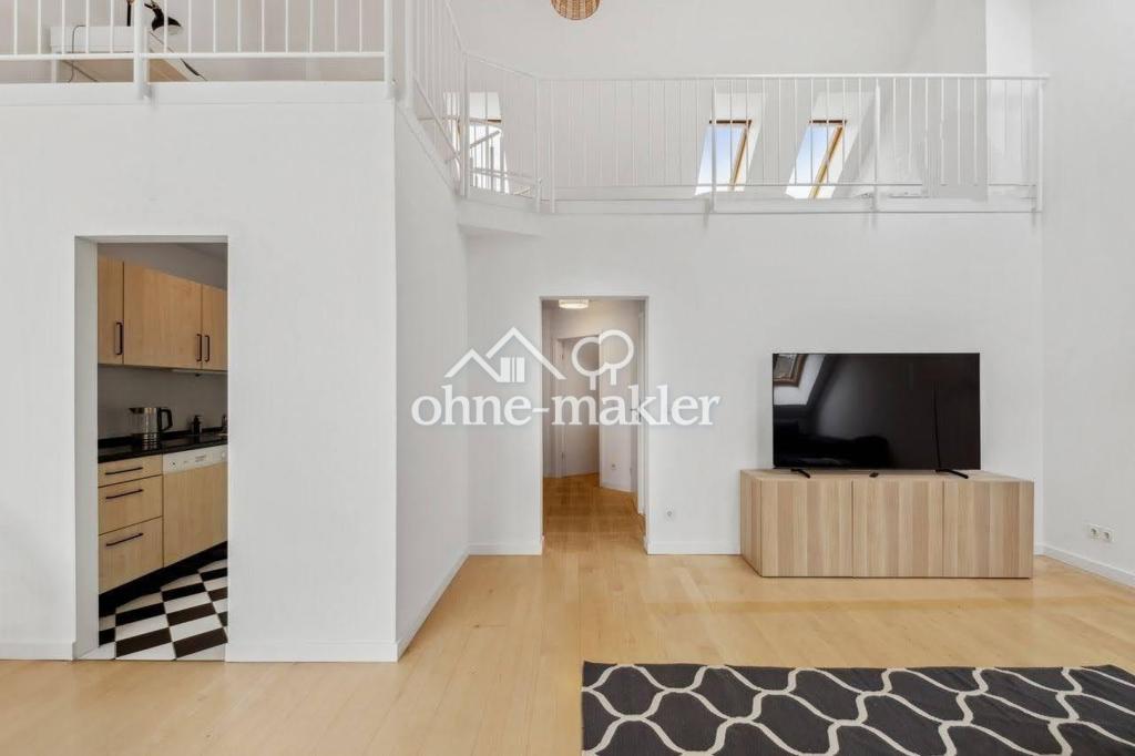 Helle 2,5-Zimmer-Galeriewohnung, möbliert, Südbalkon (Vermietung auf Zeit, all inclusive) - Foto 5